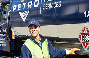 Petro tech in front of propane truck