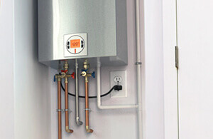 A tankless water heater