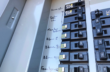 Image of home electrical panel