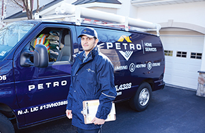 petro employee in front of a truck